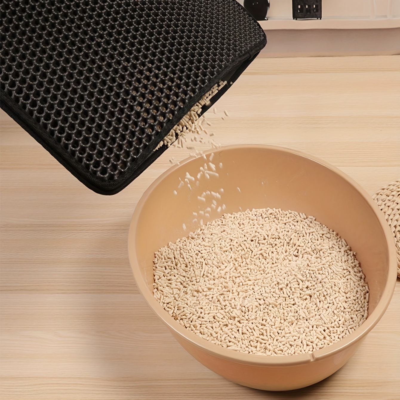 Double Layer Cat Litter Mat Traps Litter Protects Floors Non Slip