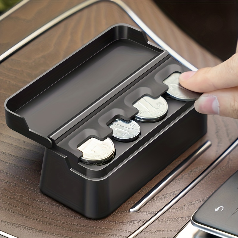 TUABUR Münzetui Aufbewahrungsbox für Auto-Münzgeld, bietet Platz für 55  Münzen