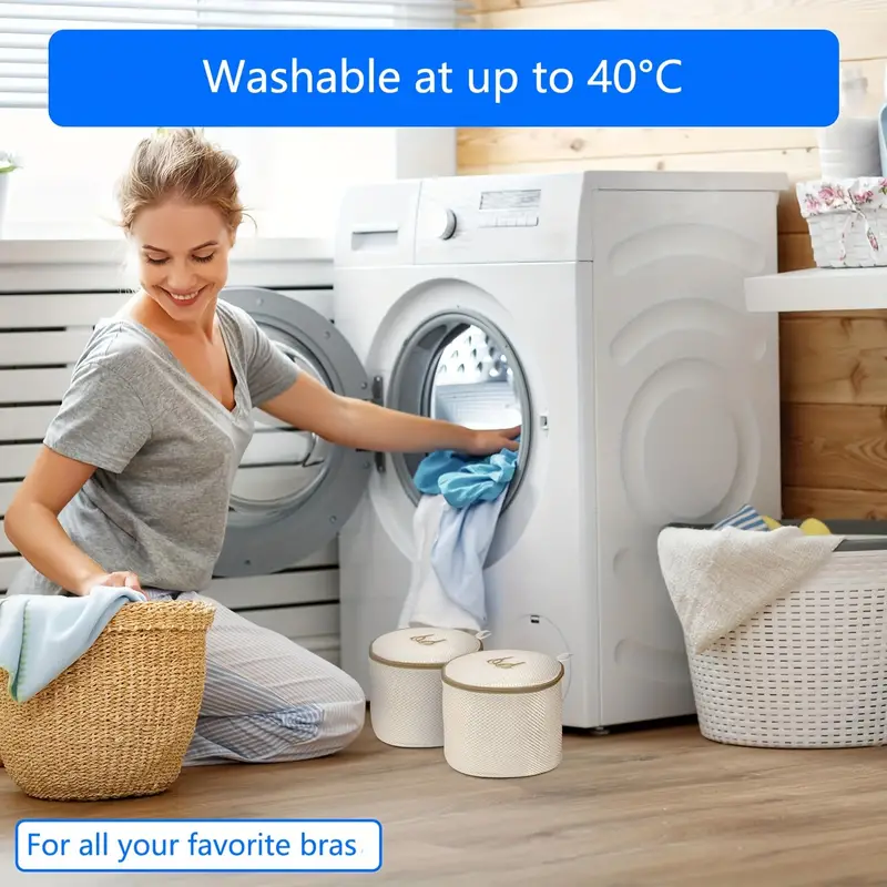Bra Washing Bags Washing Machine Laundry Bag Robust Zipper - Temu