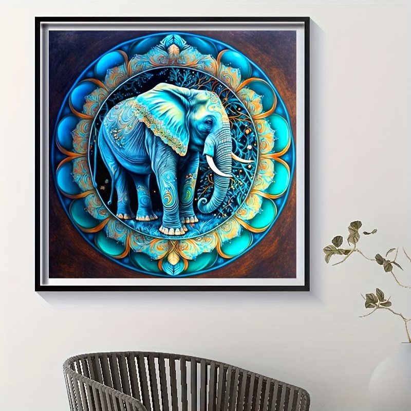 Diamond Painting Art Kits For Adults Elephant Diy 5d - Temu