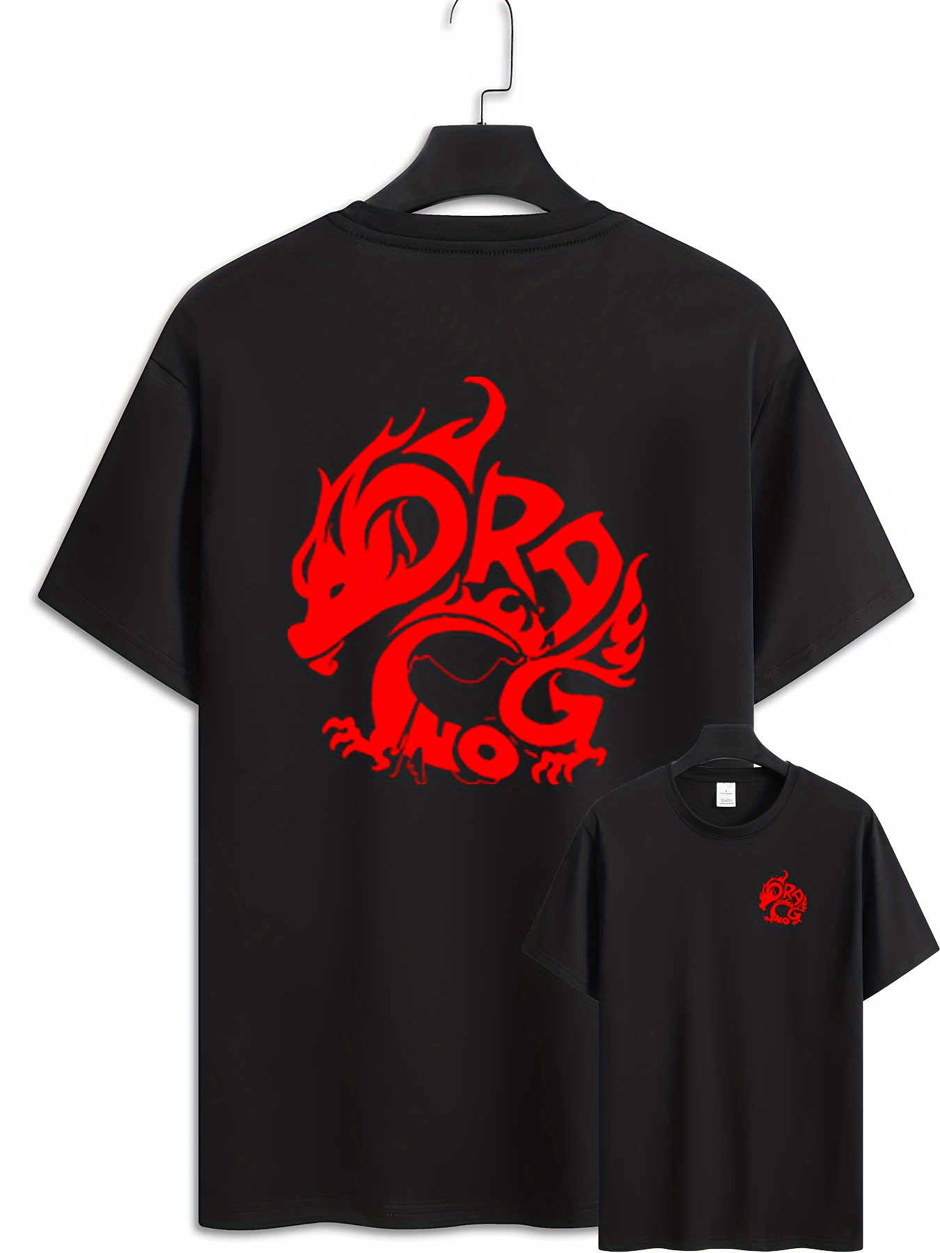 T shirt dragon rouge hot sale