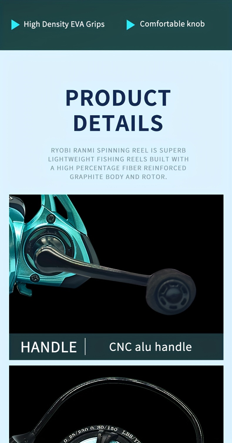 Ranmi Cb Ultralight Metal Spinning Reel 5.2:1 Gear - Temu Canada