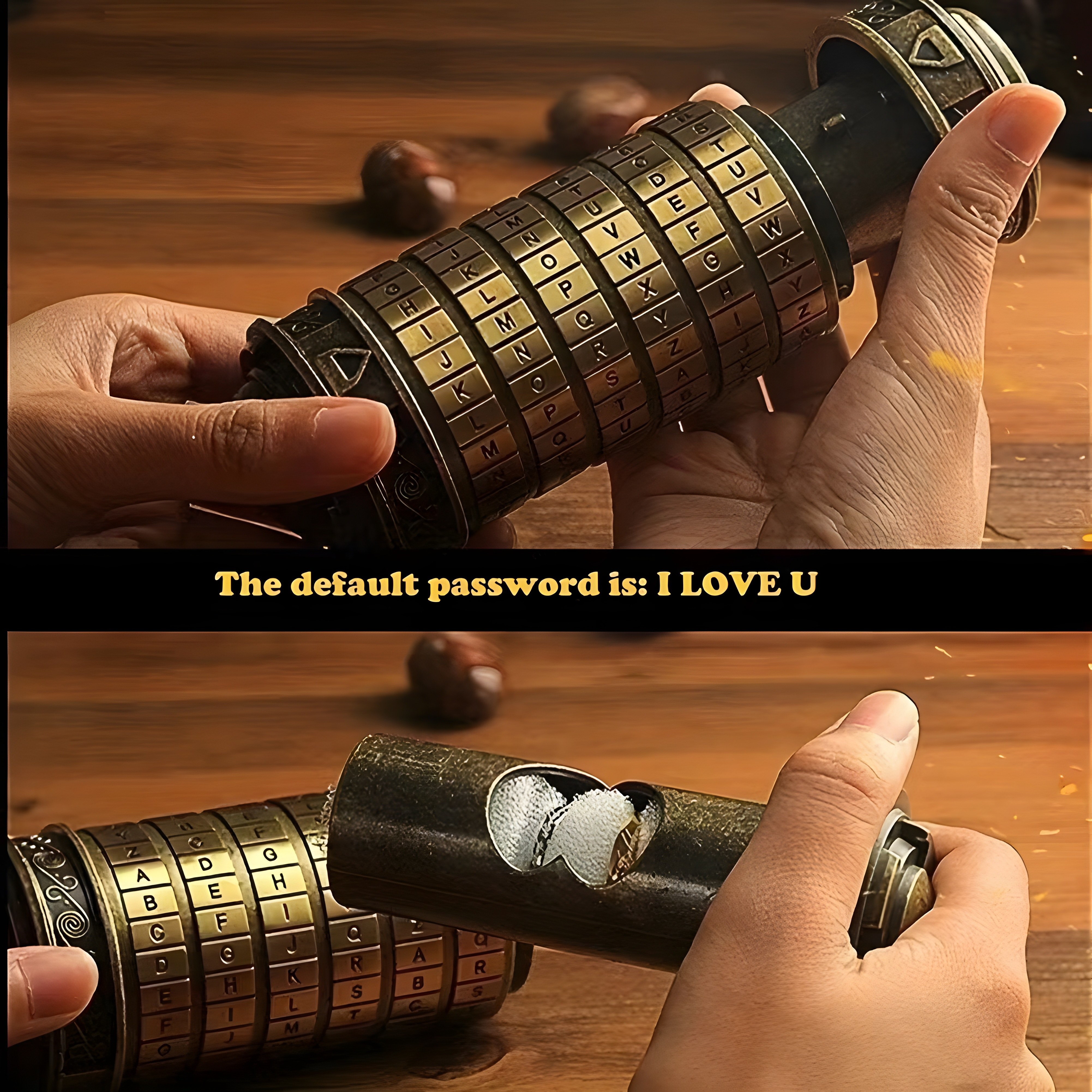 combination lock bronze valentines day birthday gift gift foreign trade
