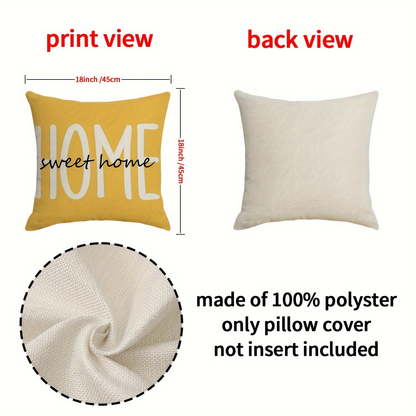 Foglie Copricuscino Giallo Senape 40x40cm - Atmosphera Créateur D'intérieur - Foto 13