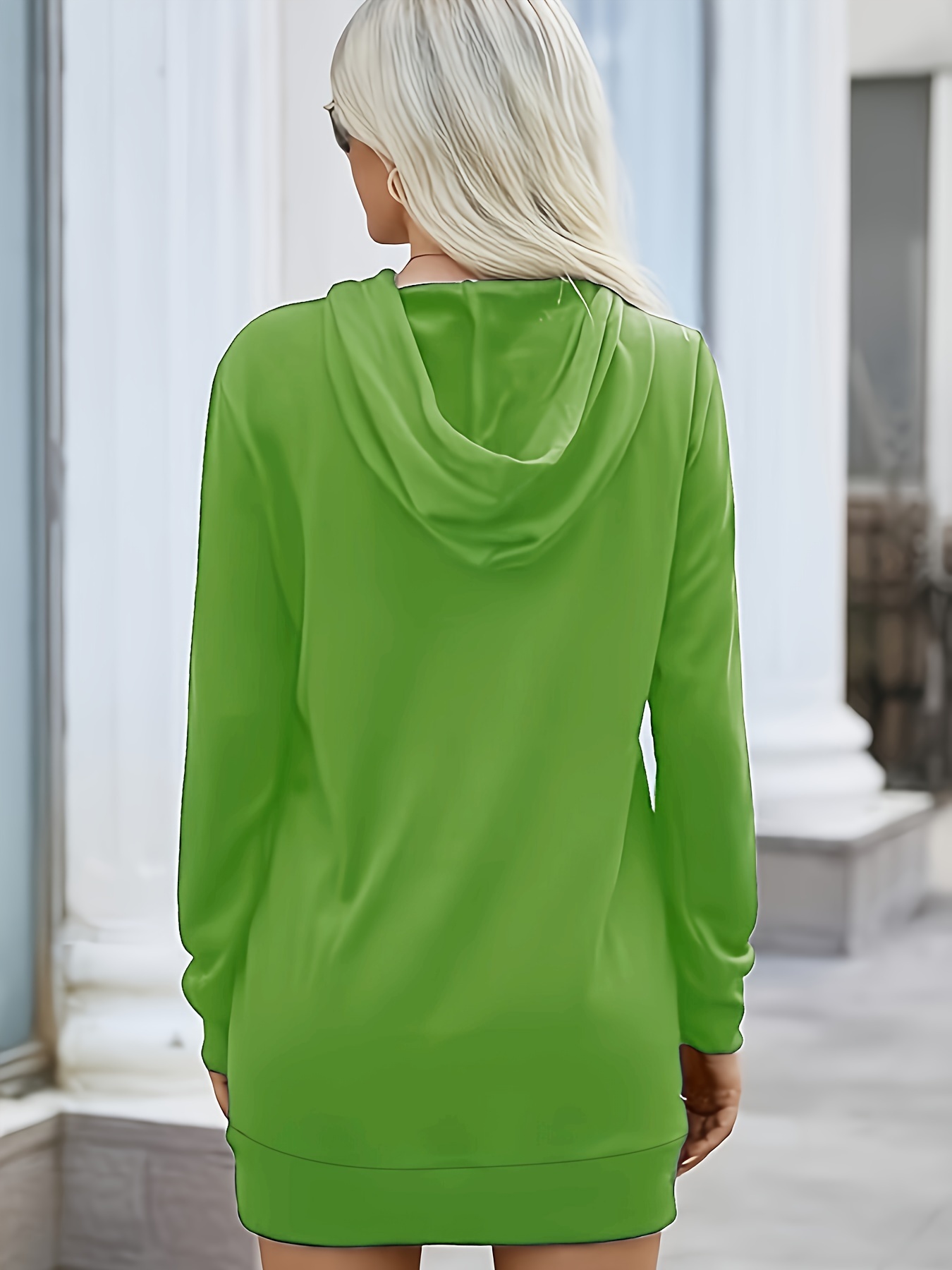 Lime green sale hoodie dress