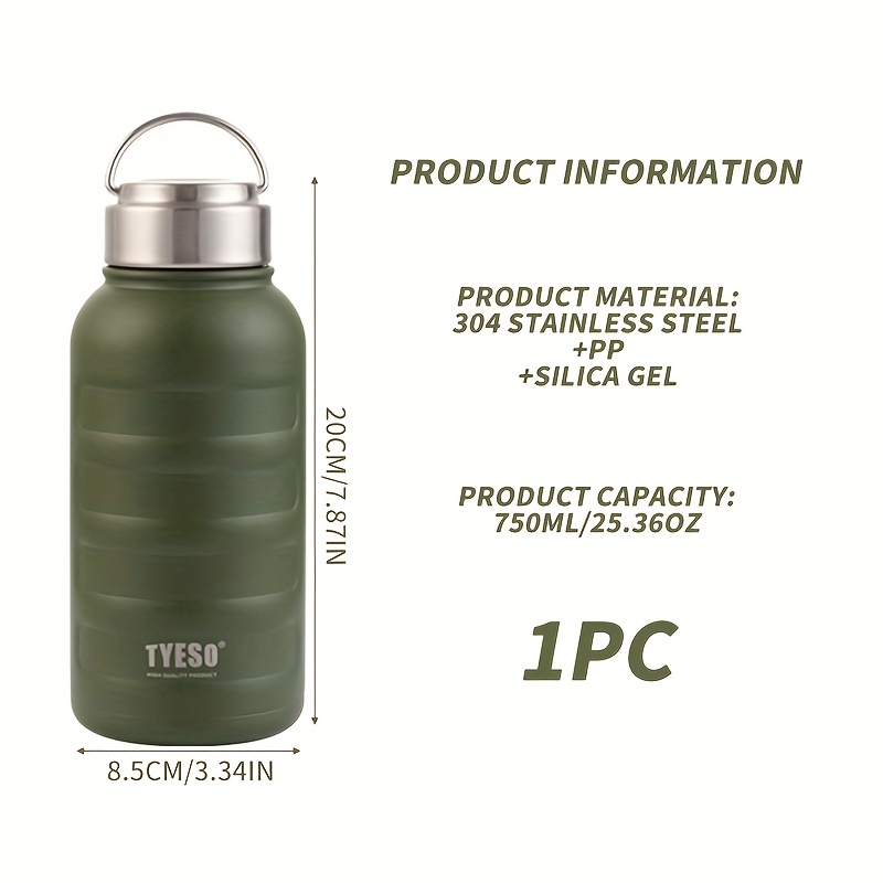 750ml Water Bottle Outdoor Portable Portable Sports Bottle Large