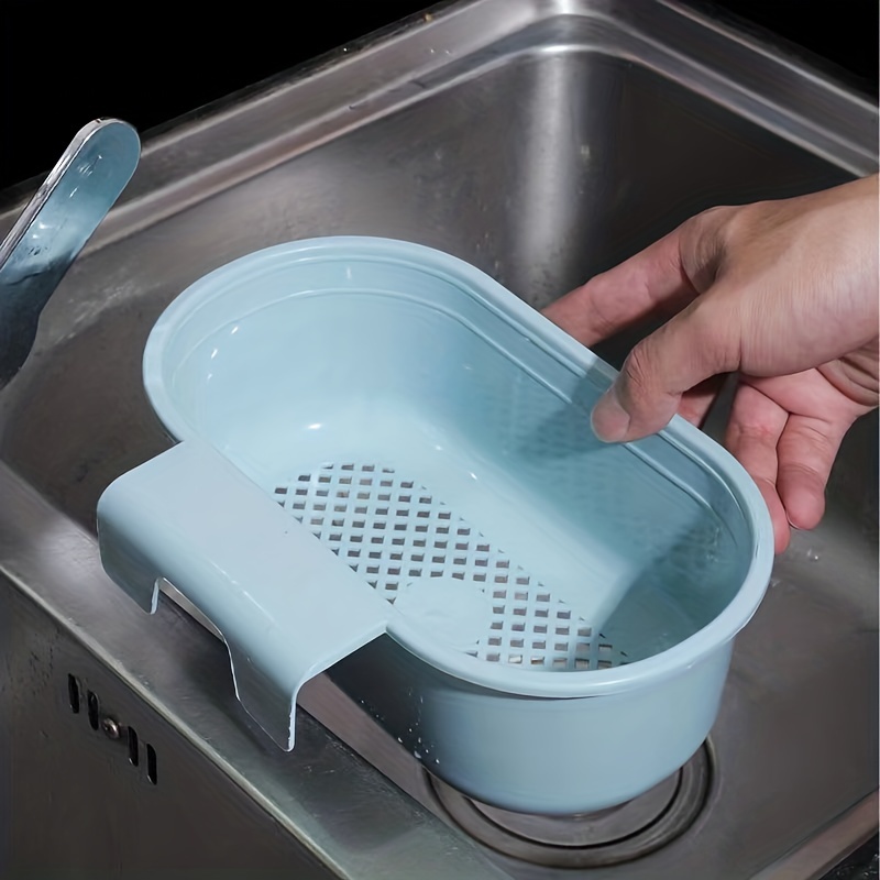 1pc Kitchen Retractable Sink Drain Basket Multifunctional Fruit And  Vegetable Washing Basket Drain Dish Rack Plastic Dish Rack  13.58*7.87*2.56inch