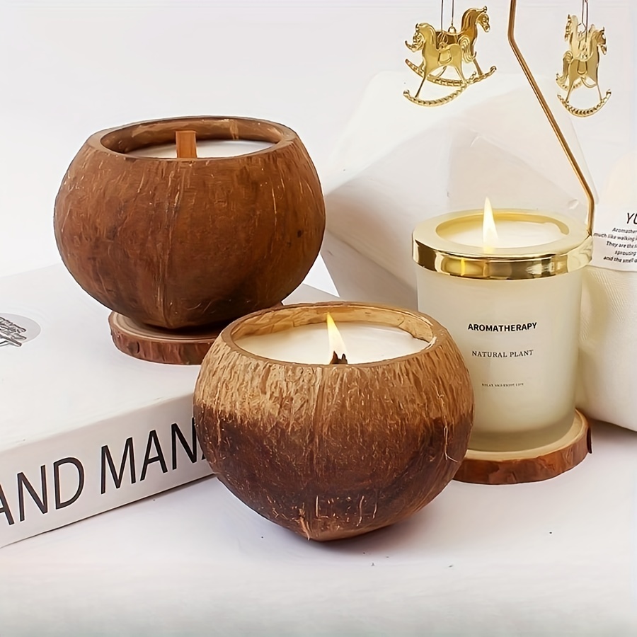 1pc Coconut Shell Scented Candle Bedroom Bathroom Fragrance Candle Romantic  Dating Holiday Gift Christmas Decor Wedding Decor Halloween Room Decor  Gothic, Shop The Latest Trends