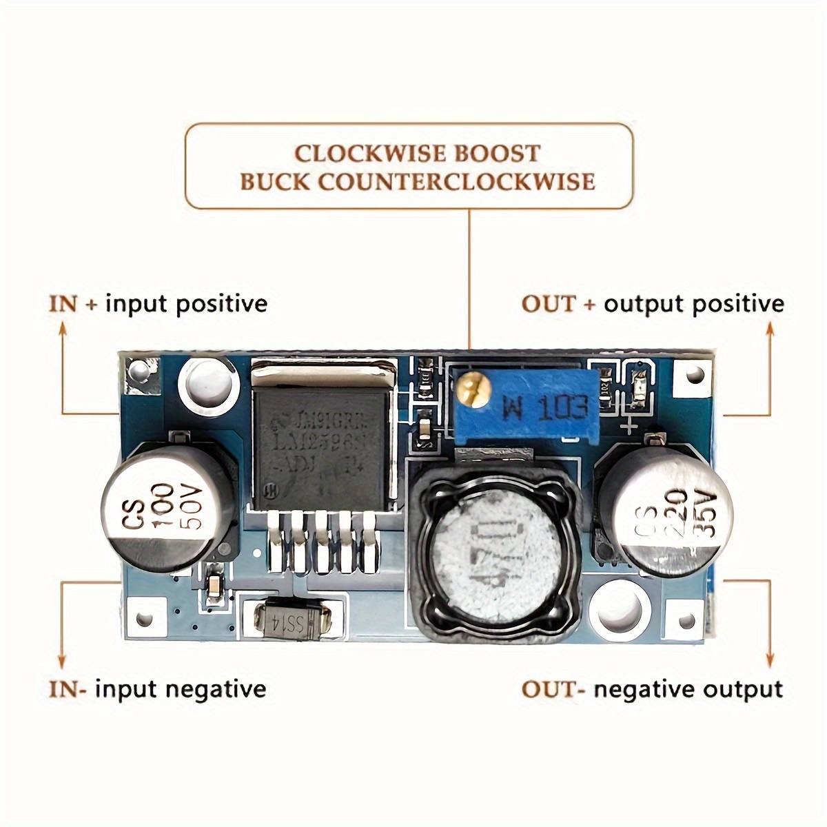 DC/DC STEP-DOWN converter module LM2596S 1.5-35V 3A