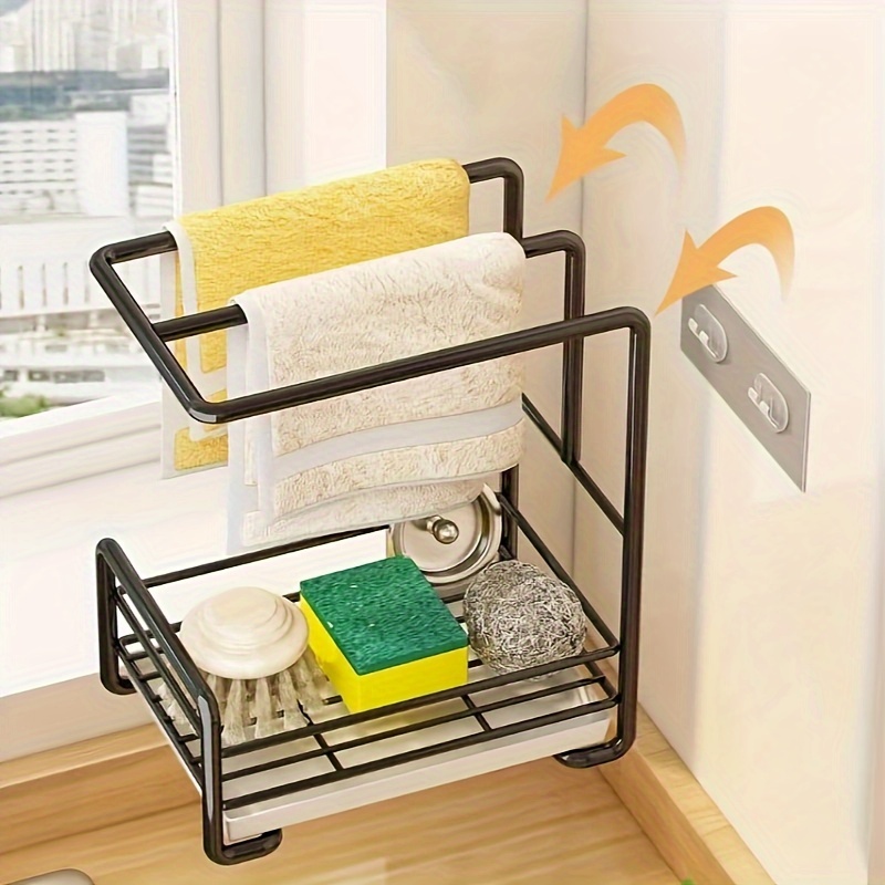 Under The Kitchen Sink Storage Rack Drawer Type Can Be Pushed And Pulled  Under The Cabinet Telescopic Double Shelf