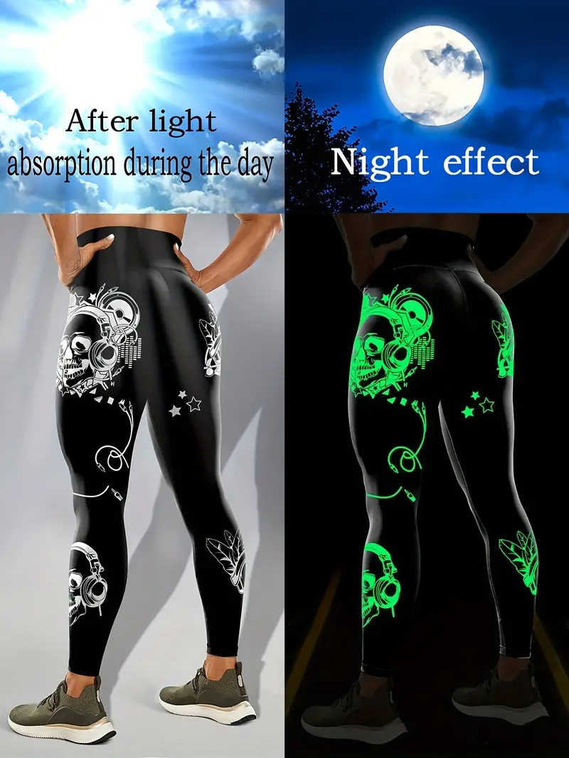 Women's Fashion 3D Printed Yoga Leggings High Waist Skinny Cartoon Sport  Running Pants GYM Workout Clothes