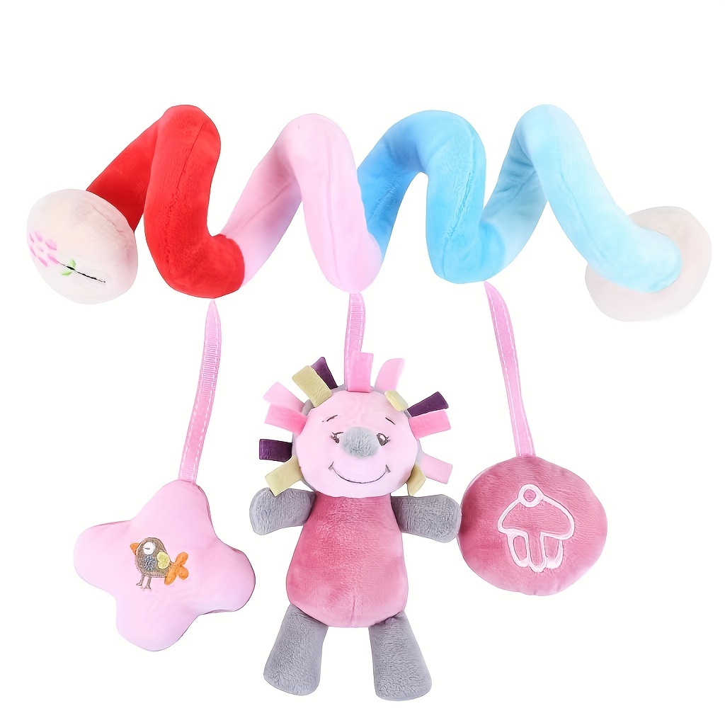 Cochecito colgante en espiral para bebé, juguetes para asiento de  automóvil, juguete de cerdo rosa, actividad en espiral, juguetes colgantes  (rosa)