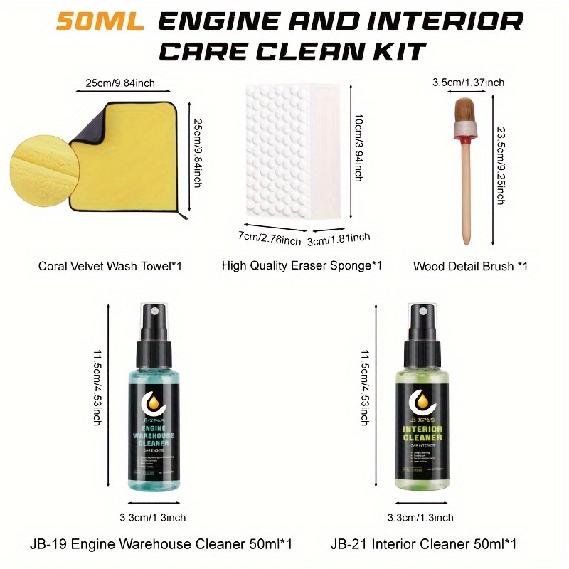 HGKJ Engine Bay Clean Auto Engine Motor Detail Remove Dirt,Oil