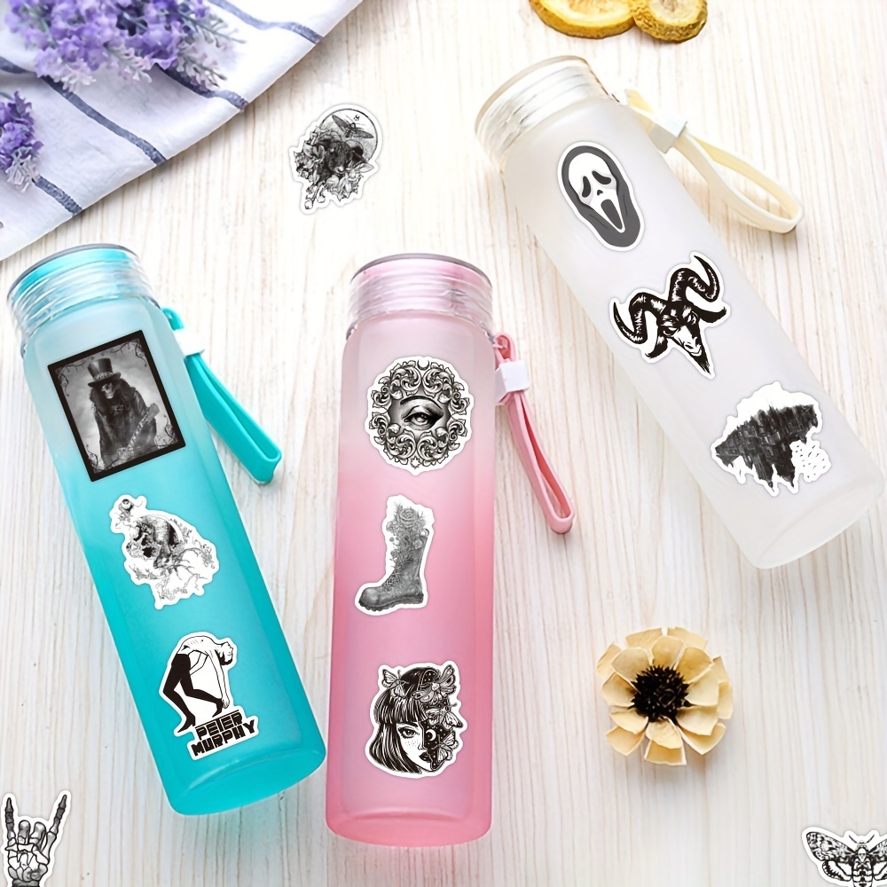 50 PCS Cool Gothic Stickers Pack For Teens And Adults, Vinyl Punk Gothic  Stickers For Water Bottle, Computer, Skateboard, Tablet, Luggage, Phone