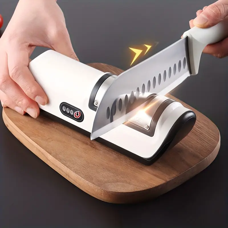 Electric Knife Sharpener, Multifunctional Fast Small Fully Automatic Knife  Sharpener, Kitchen Knives Sharpening System, Household Knife Sharpeners For Kitchen  Knives, Kitchen Gadgets - Temu United Arab Emirates