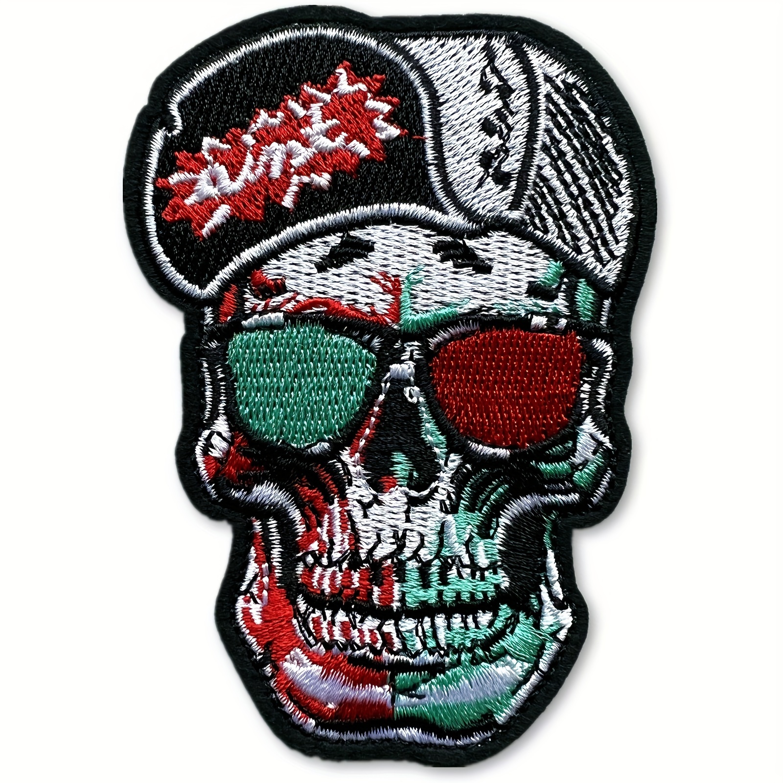 20pcs Clothes Patches (skull/punk) Sew Patches Iron-on Patches Embroidery Patches  Iron Appliques For Clothes, Jeans, Jackets, Backpacks, Hat