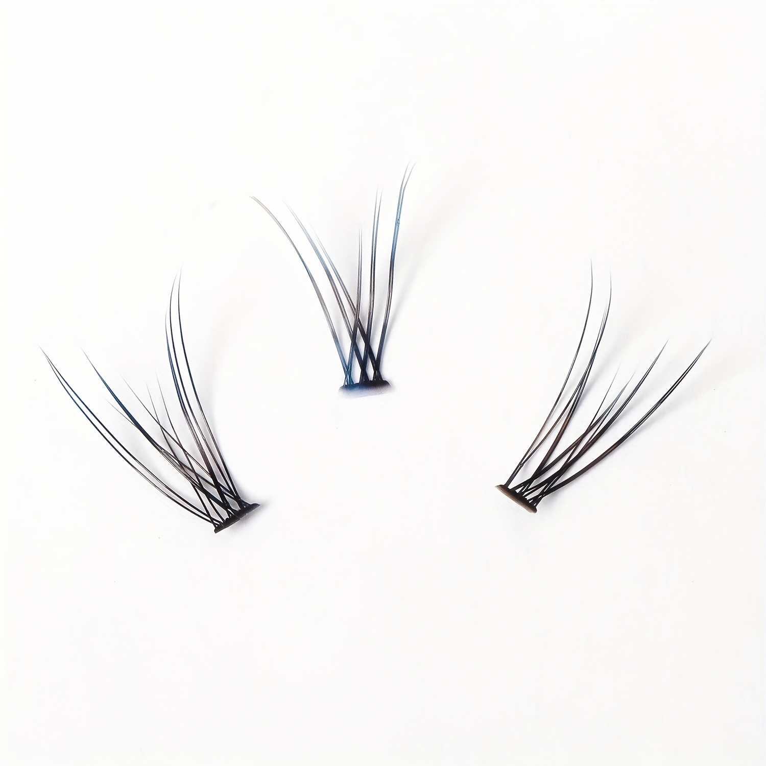 Ombre Cluster Eyelashes D Curl 10D 10mm 12mm False Eyelashes Gradient Colored