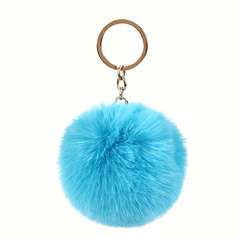 Plush Unicorn Keychain Cute Pom Pom Animal Key Chain Ring Purse Bag  Backpack Charm Car Hanging Pendant Women Girls Gift - Temu