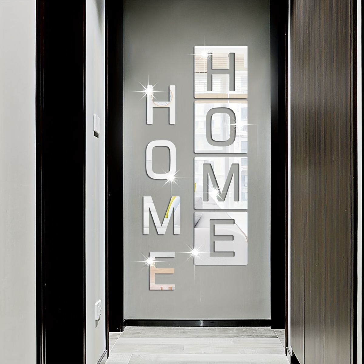 Home Mirror Stickers Suitable For Room Entrance Living Room - Temu