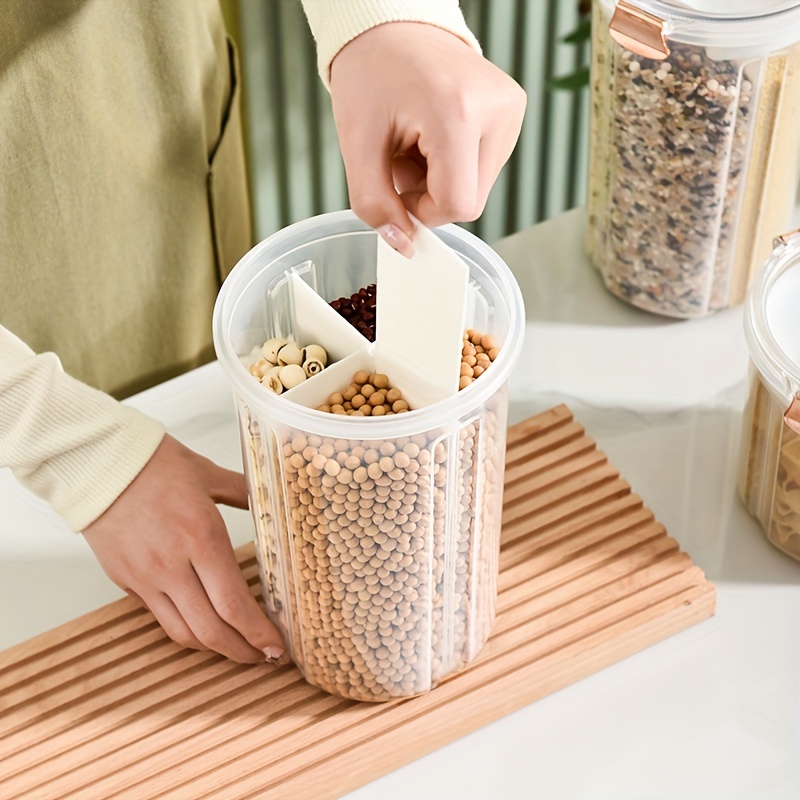 Large Capacity Foldable Rice Bucket Kitchen Home Insect-proof Grains Storage  Box Cereals Organizer