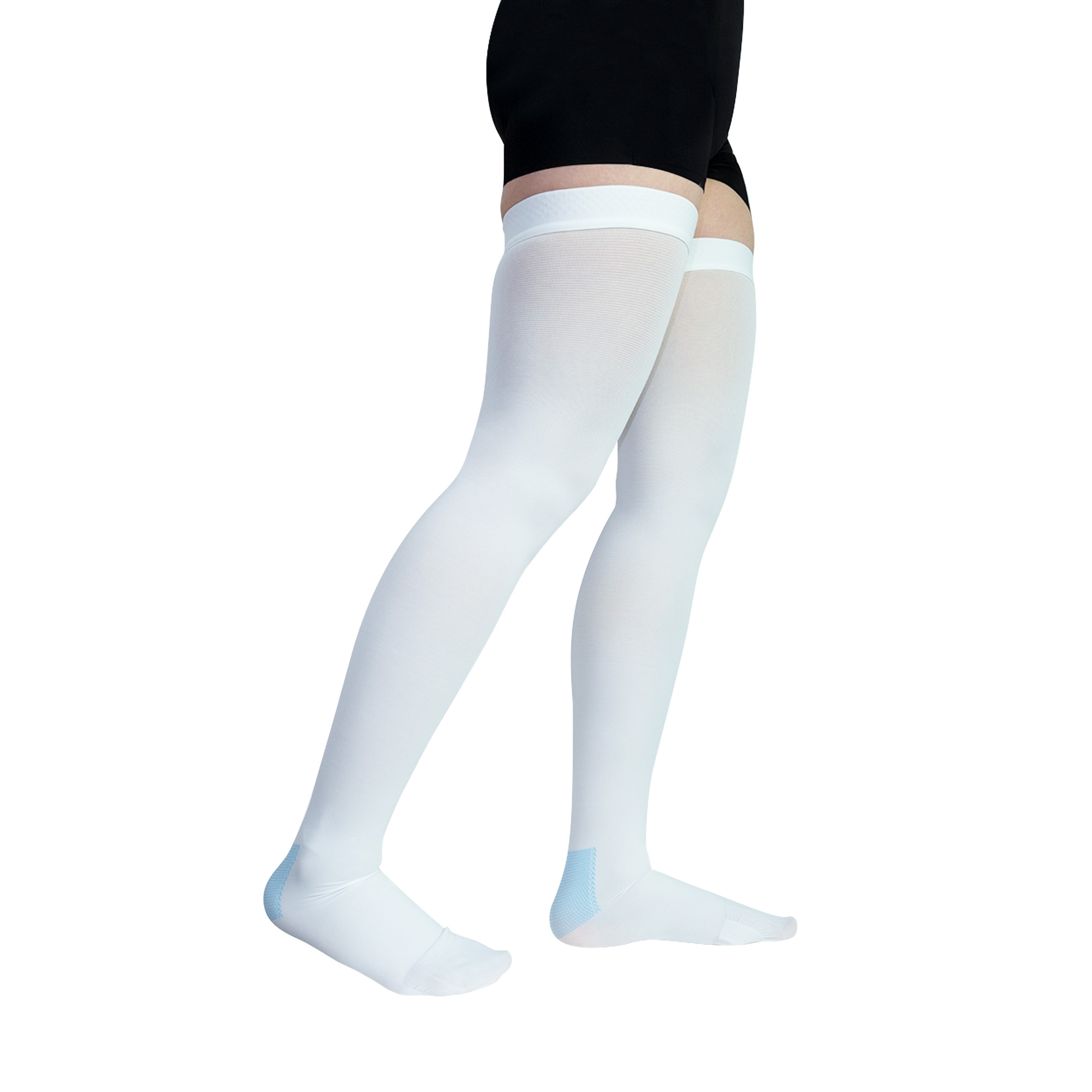 Anti Embolism Compression Stockings, Knee High Unisex Ted Hose Socks 15-20  mmHg Moderate Level