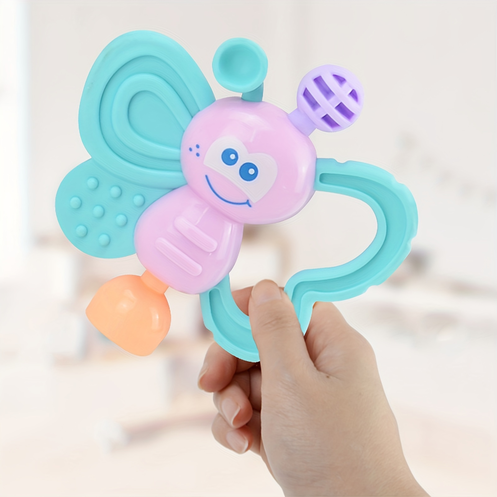 Baby Teething Chewer Baby Rattle Teether Toy Newborn Baby - Temu