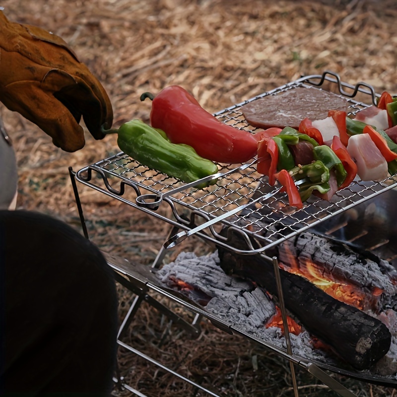 Parrilla De Barbacoa Plegable Para Exteriores De 1 - Temu