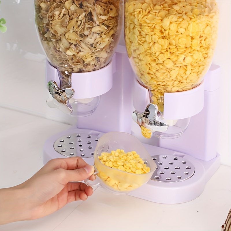 1pc Plastic Food Distributor Cereal Dispenser Oatmeal Maker Grain
