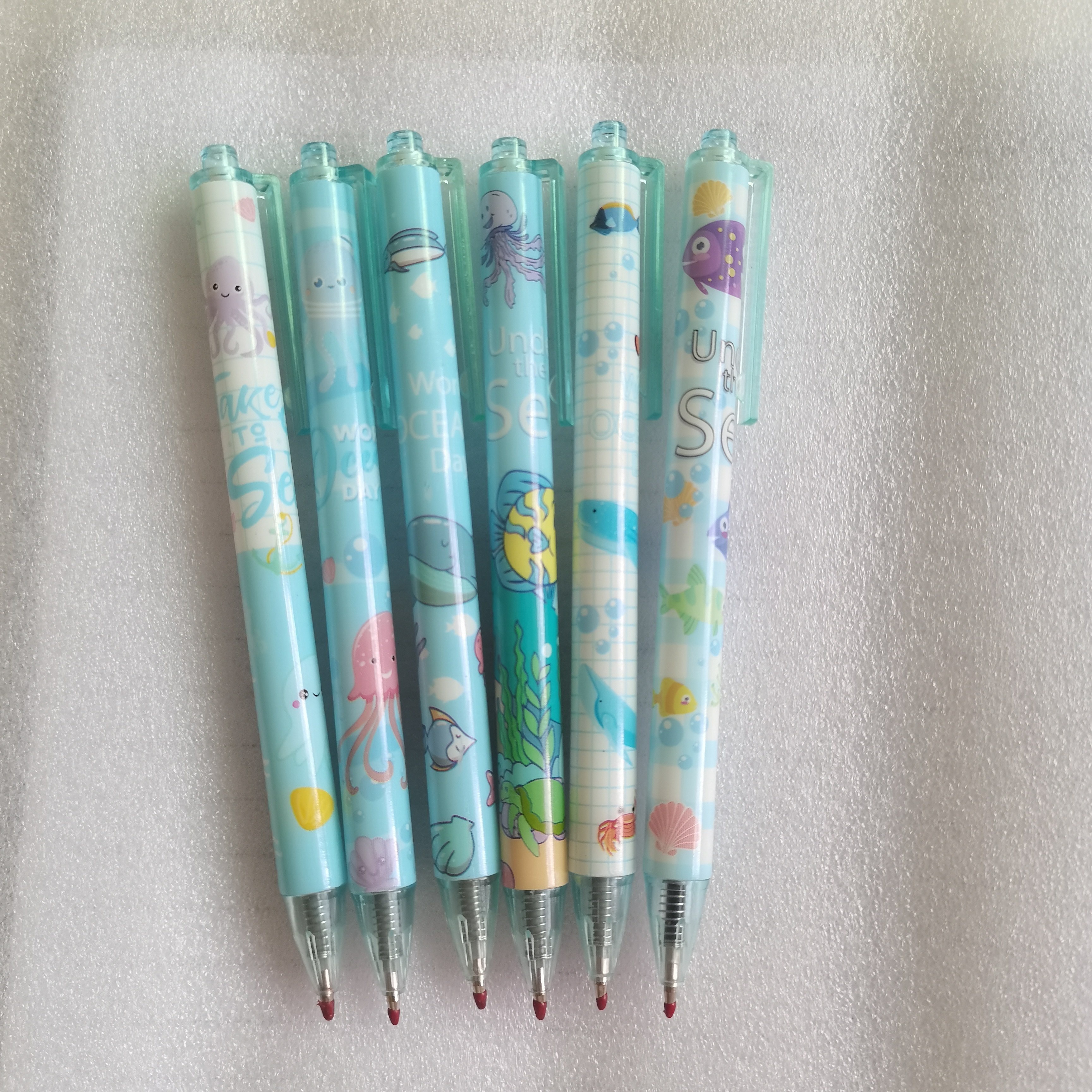 8PCS Cute Kawaii Colorful Owl Gel Ink Roller Ball Point Pen School Kids Pens