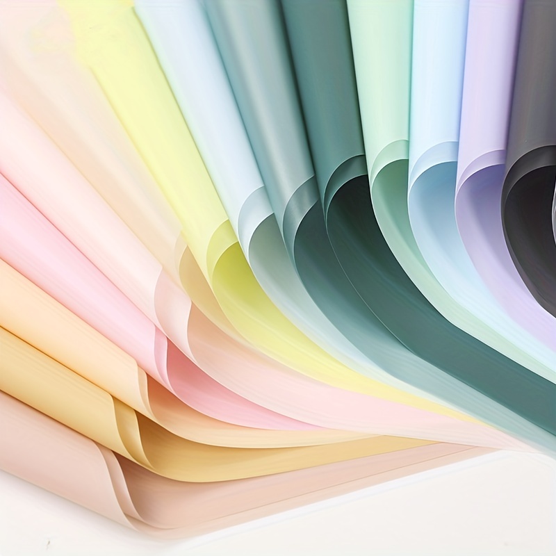 Solid Color Frosted Paper Korean Plain Paper Waterproof Honeycomb