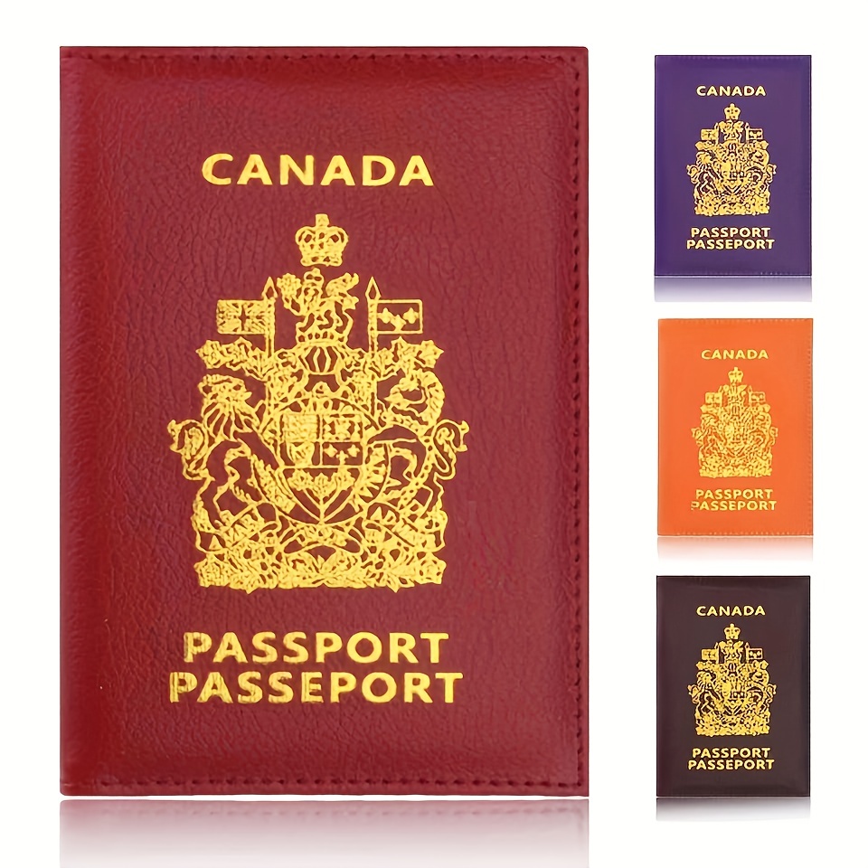 Colorful Canada Passport Cover Holder Wallet