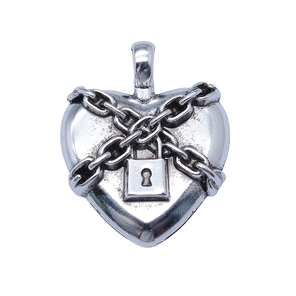 Sterling Silver Celtic Cross Padlock Pendant