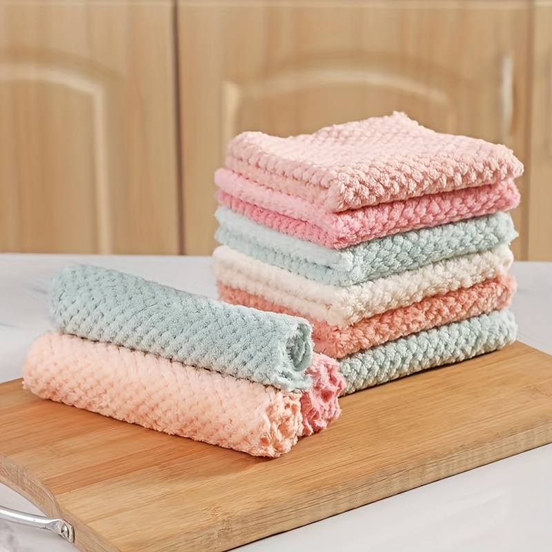 Microfiber Dish Cloths, Multi Purpose Dishwashing Towels For Tableware,  Double Sided Cleaning Rags, Scouring Pads, Cleaning Tools, Kitchen  Accessories - Temu