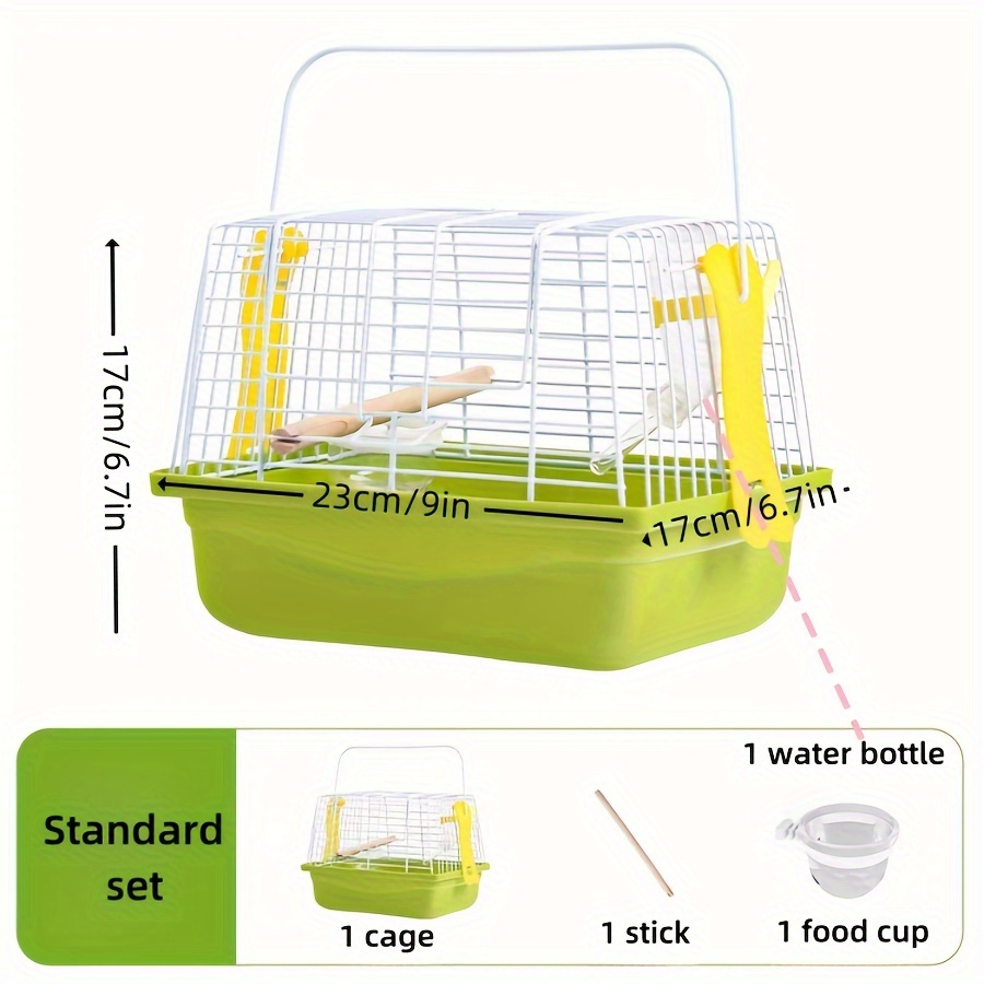 1pc Convenient Bird Travel Cage For Small Parrots, Handy And Lightweight Bird Carrier