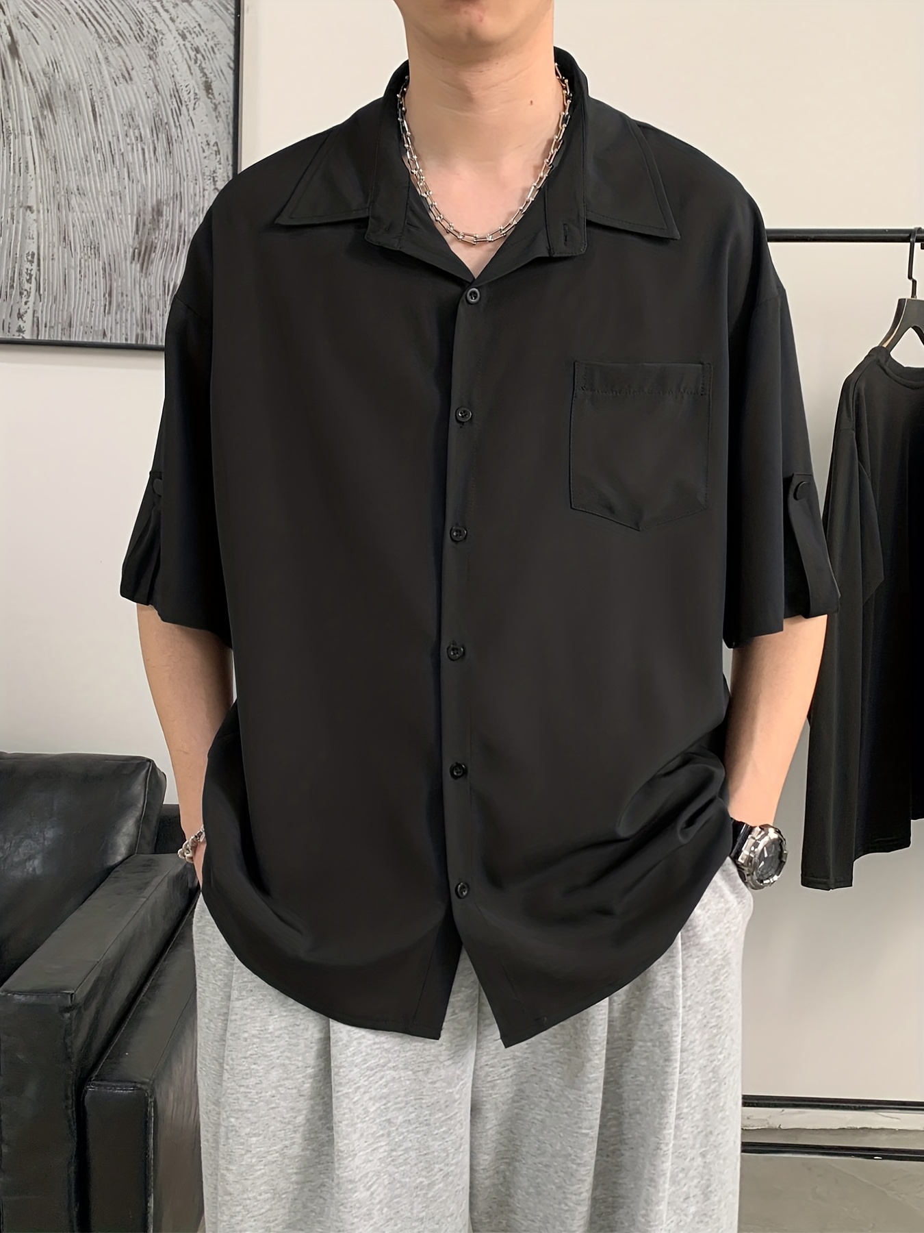 Black Shirt - Temu