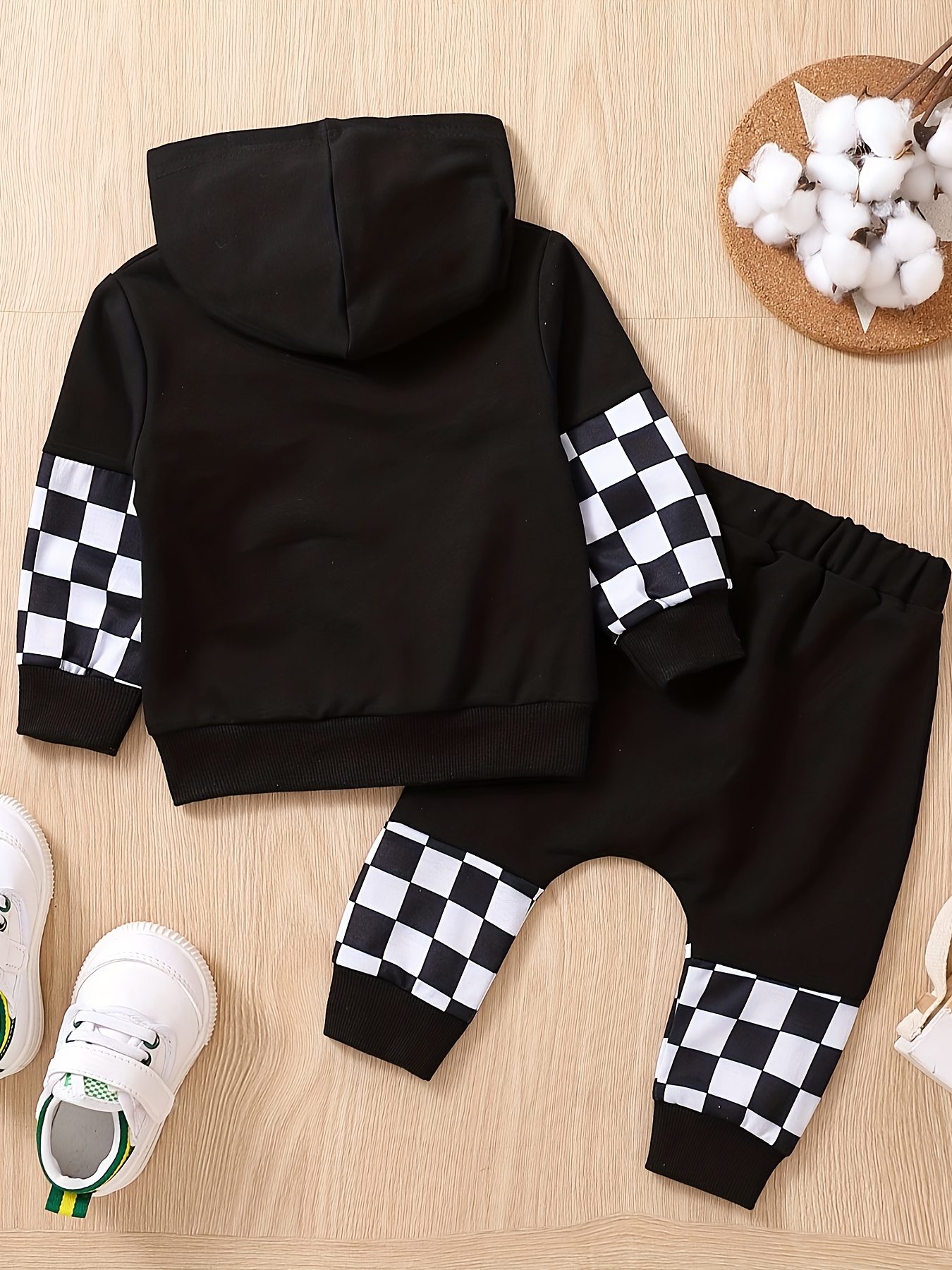 Boys store checkered hoodie