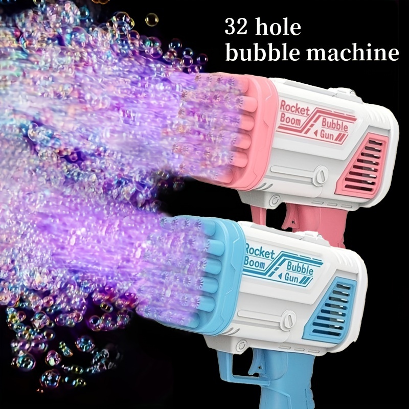 32-hole Bubble Gun Electric Automatic Soap Rocket Bubble Machine