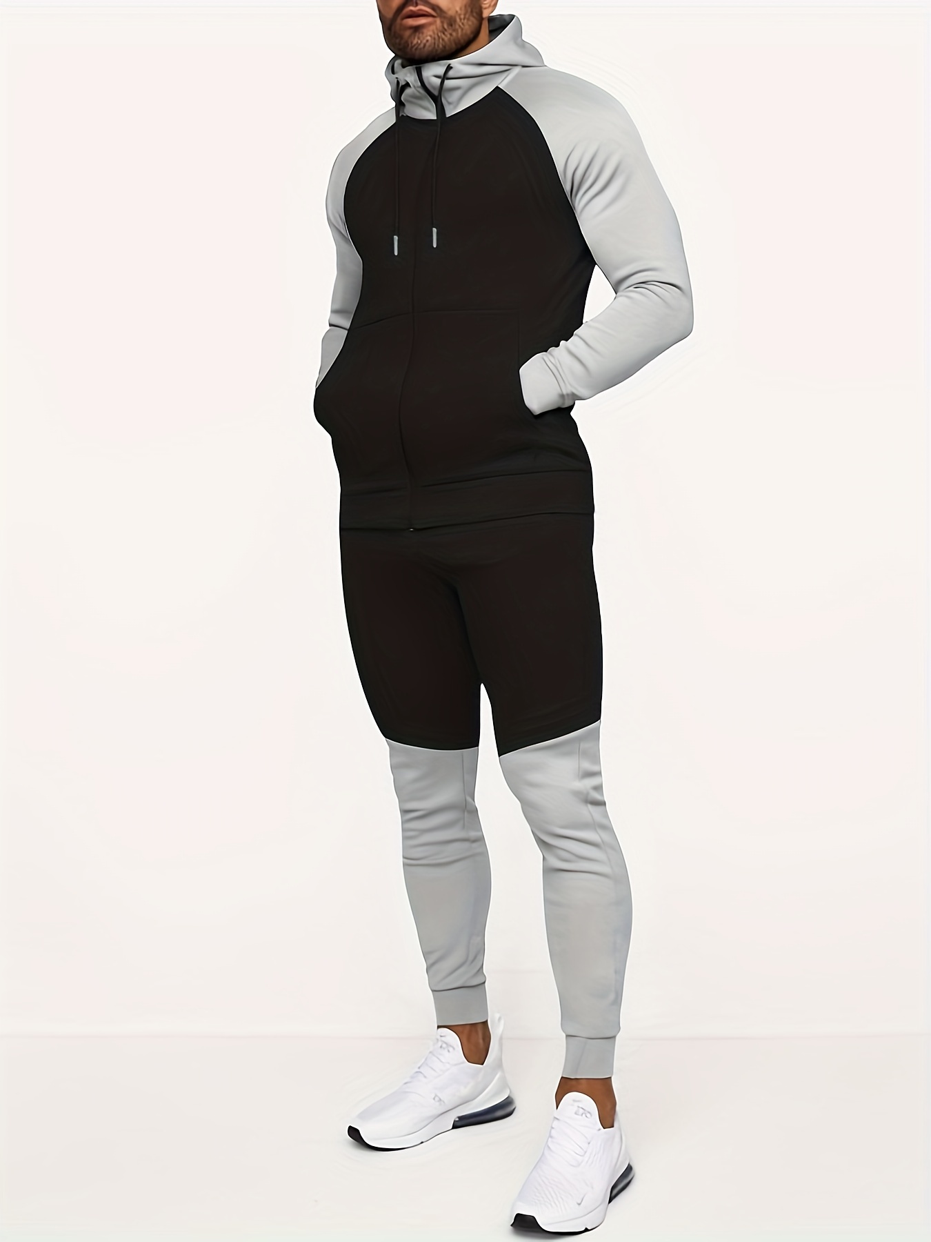 Nike Men's 2-Piece Jogger Set Fleece Athletic Jogger Pants and Hoodie  Tracksuit