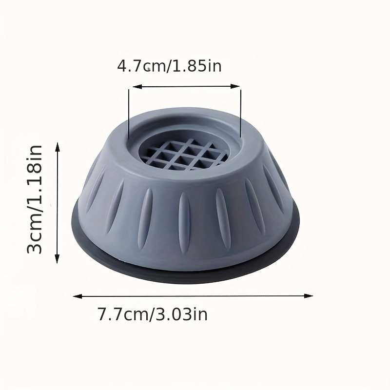 Almohadillas antivibración para pies de 1/2/4 piezas, alfombrilla de goma  para lavadora, secador de pies de goma antideslizante, soporte para  amortiguadores de soporte para refrigerador - AliExpress