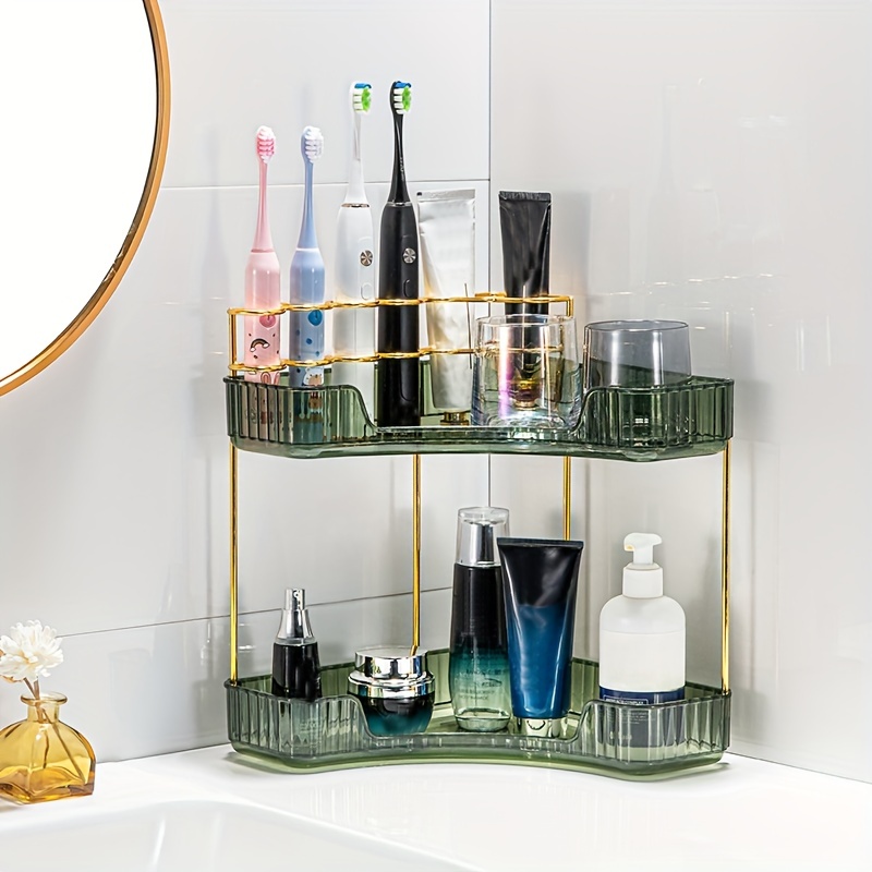 Bathroom Corner Shelf On The Wall Without Drilling Toilet Shower Shelves No  Drill Triangle Aluminium Stand Organizer and Storage