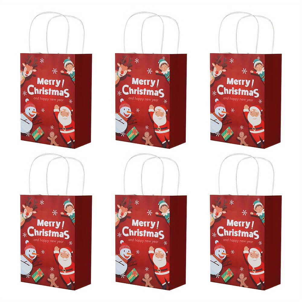 Christmas Gift Bags With Tissue Paper Merry Christmas - Temu