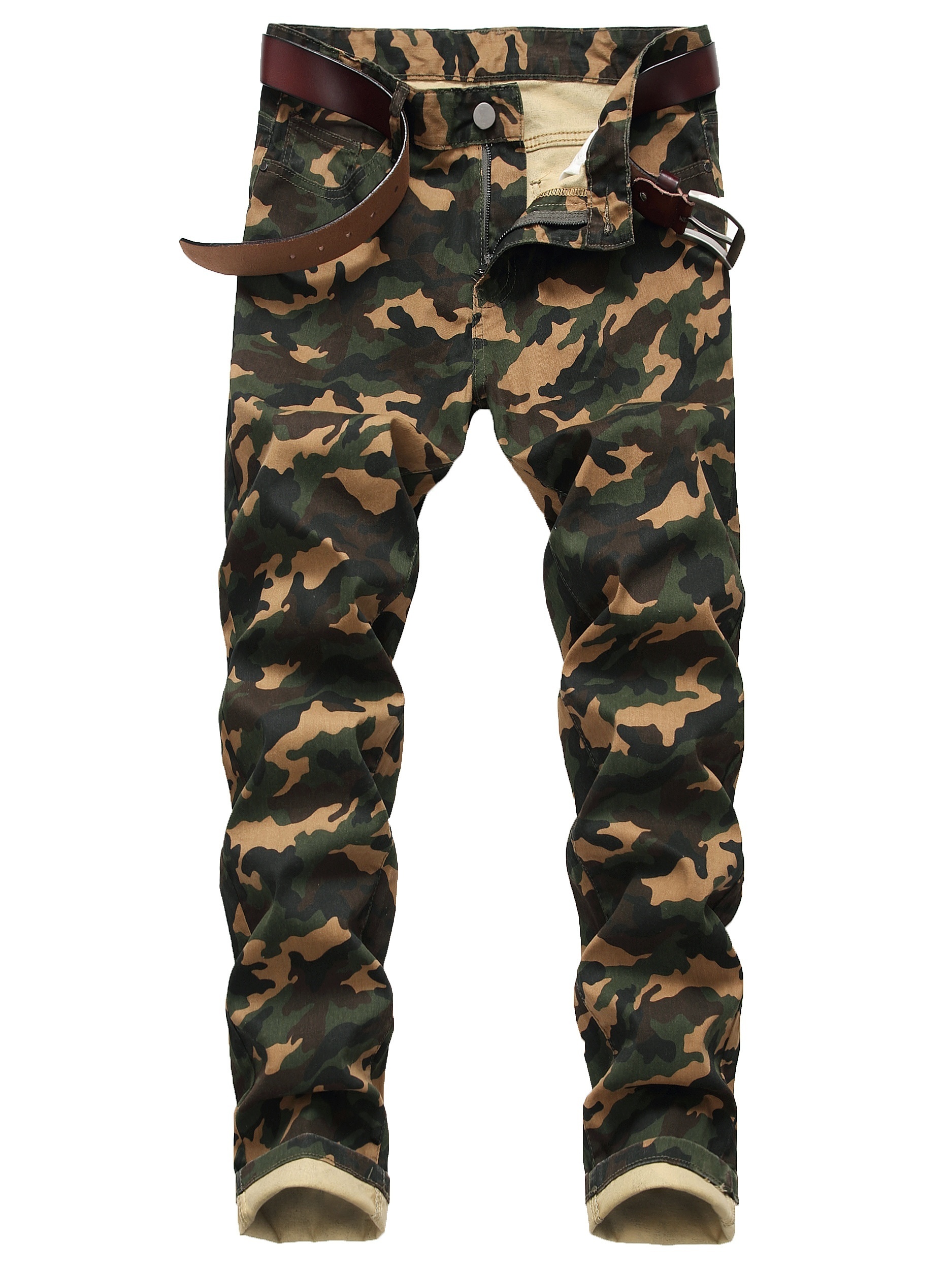 New Men Fashion Camo Overall Skinny Pants Military Outdoor Hip-hop Punk  Trousers | eBay