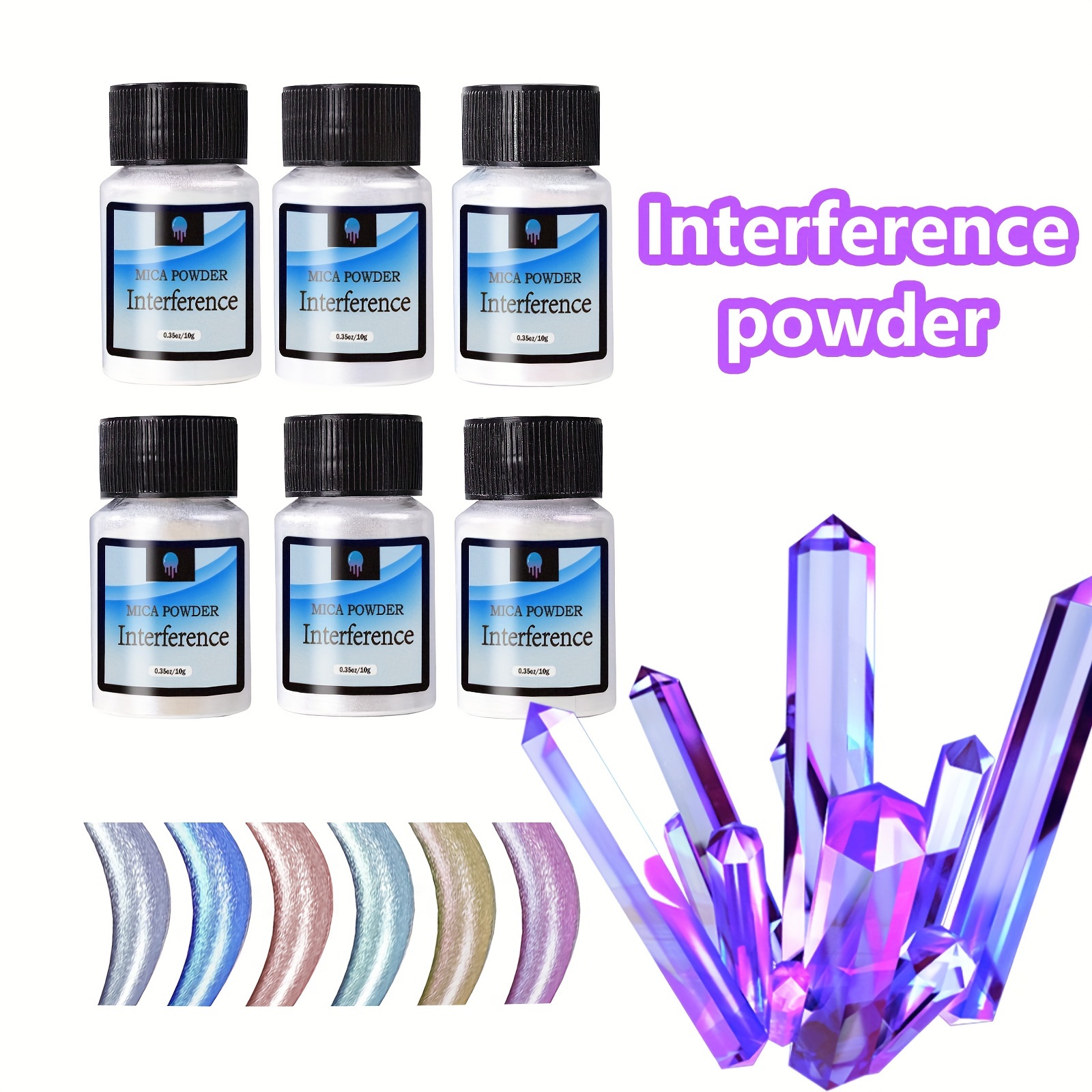 Mica Powder Pearlescent Epoxy Resin Color Pigments Set - Temu