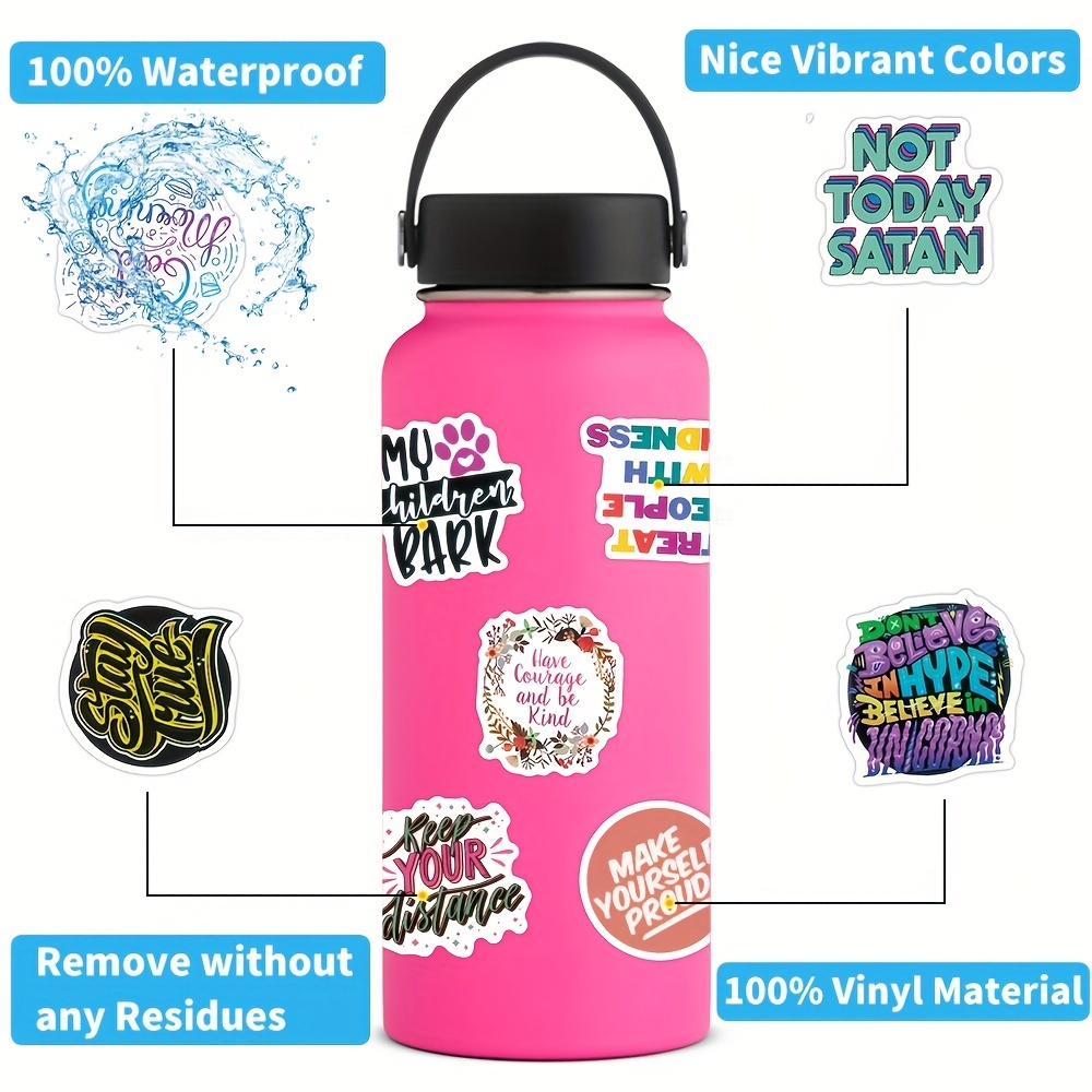 200Pcs Inspirational Stickers,Vinyl Waterproof Stickers for Laptop