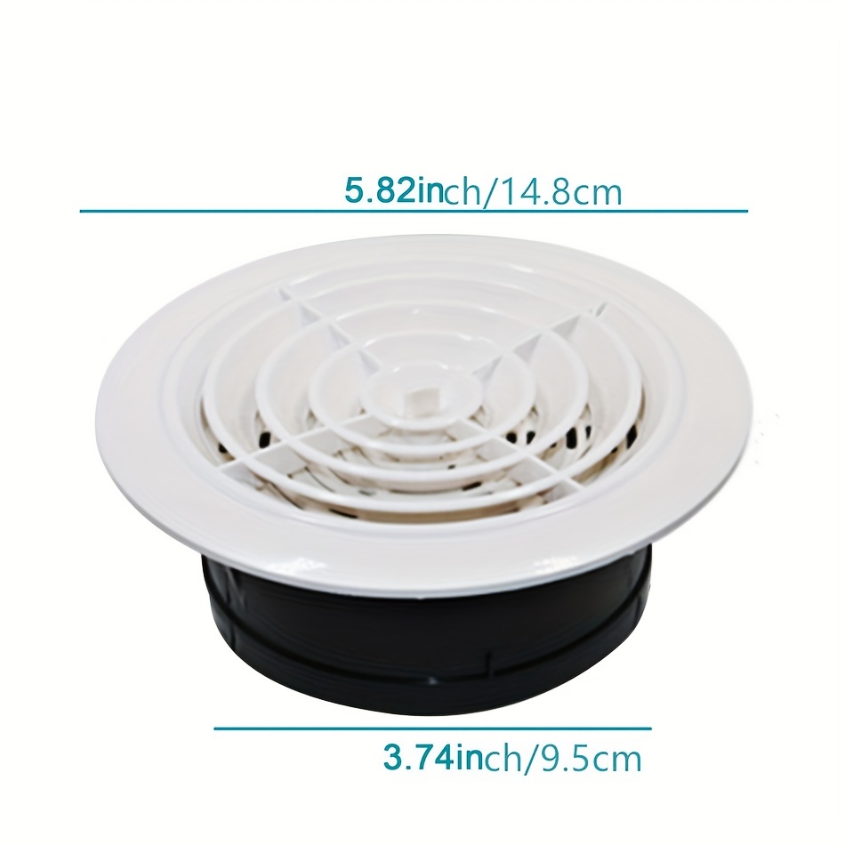 1pc Rejilla Ventilación Circular Sistema Aire Fresco Escape - Temu