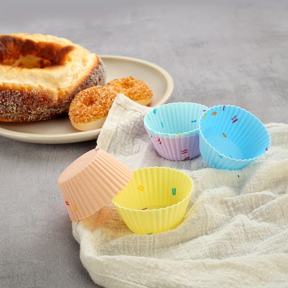 Silicone Cupcake Baking Cups Set, Silicone Cake Cups For Baking, 8 Shapes Silicone  Muffin Cups Cupcake Molds (round, Square, Star, Sunflower, Rose,  Chrysanthemum, Flower, Pumpkin) - Temu United Arab Emirates