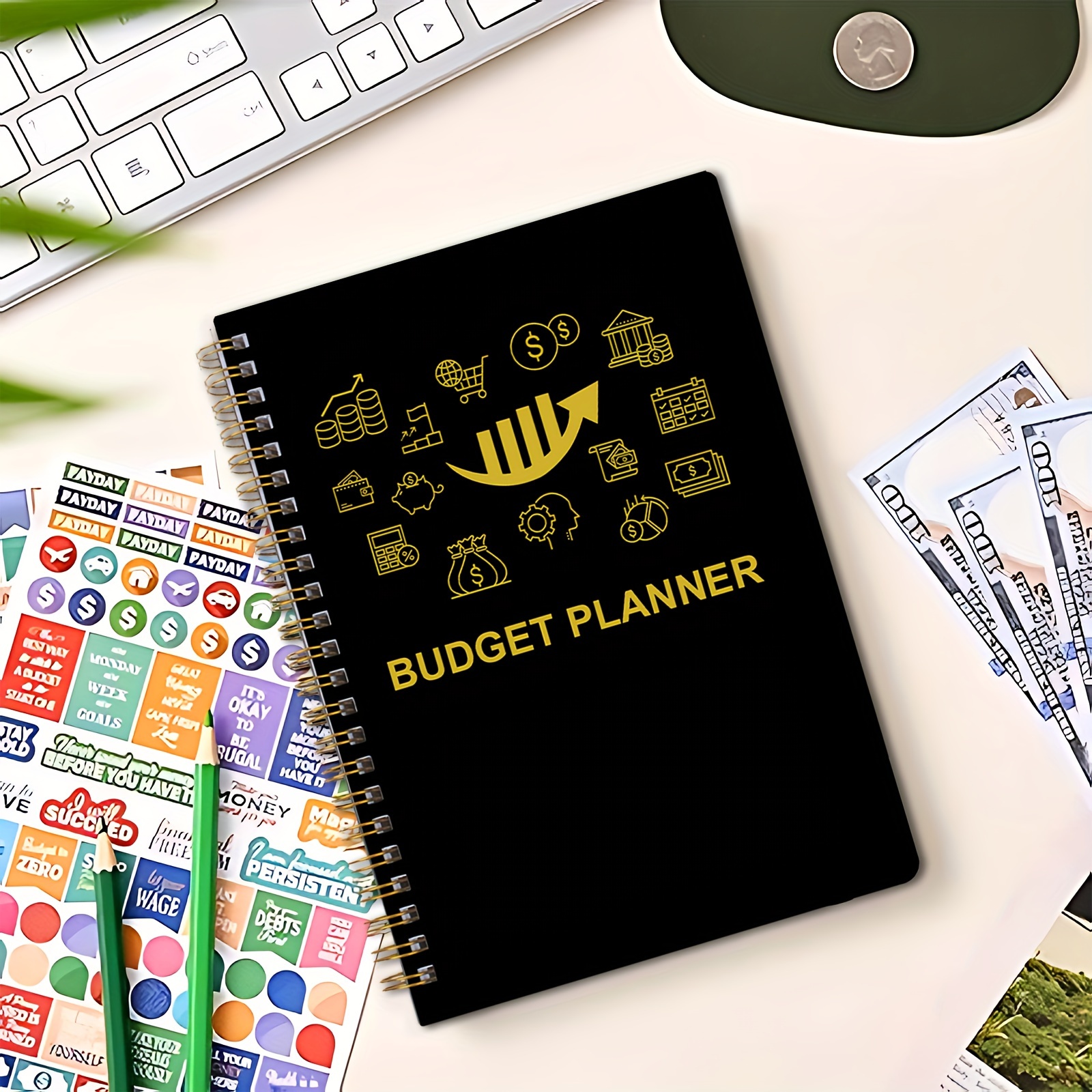 Budget Planner Organizzatore Finanziario Mensile Quaderno - Temu Italy