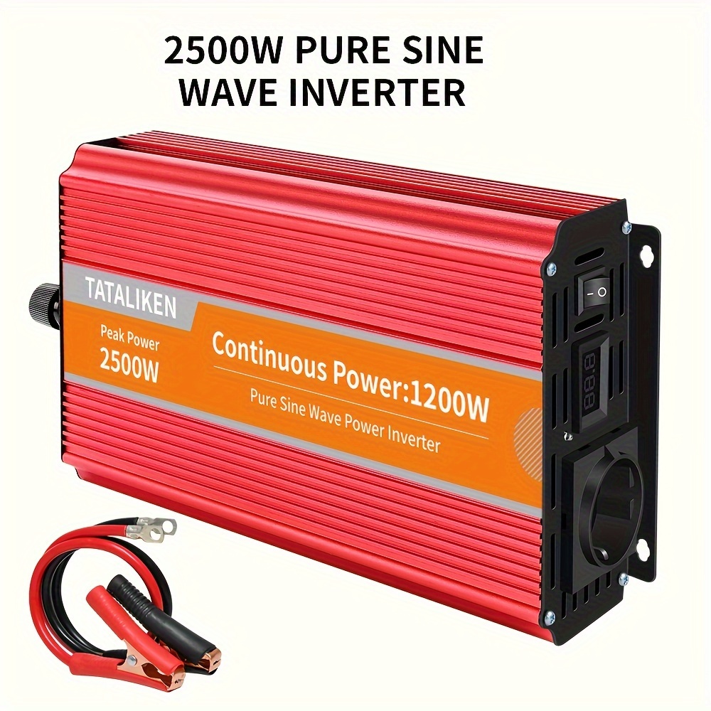 Inversor de corriente de onda sinusoidal pura 12v a 220v 50hz