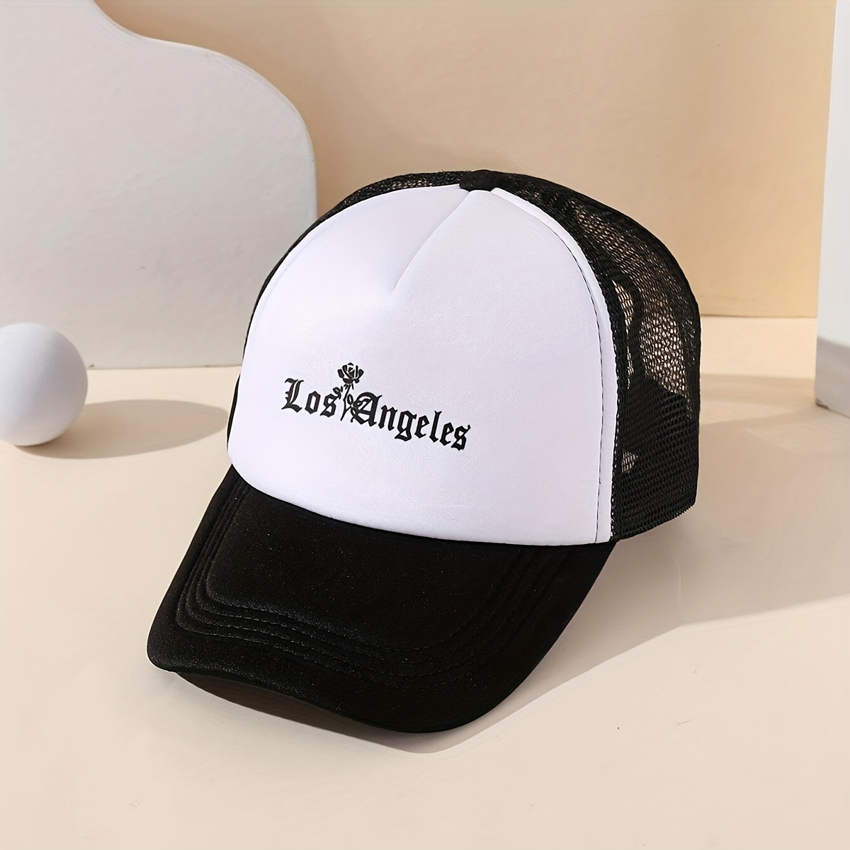 LOS ANGELES Trucker Hats Block Baseball Mesh Dad Hats