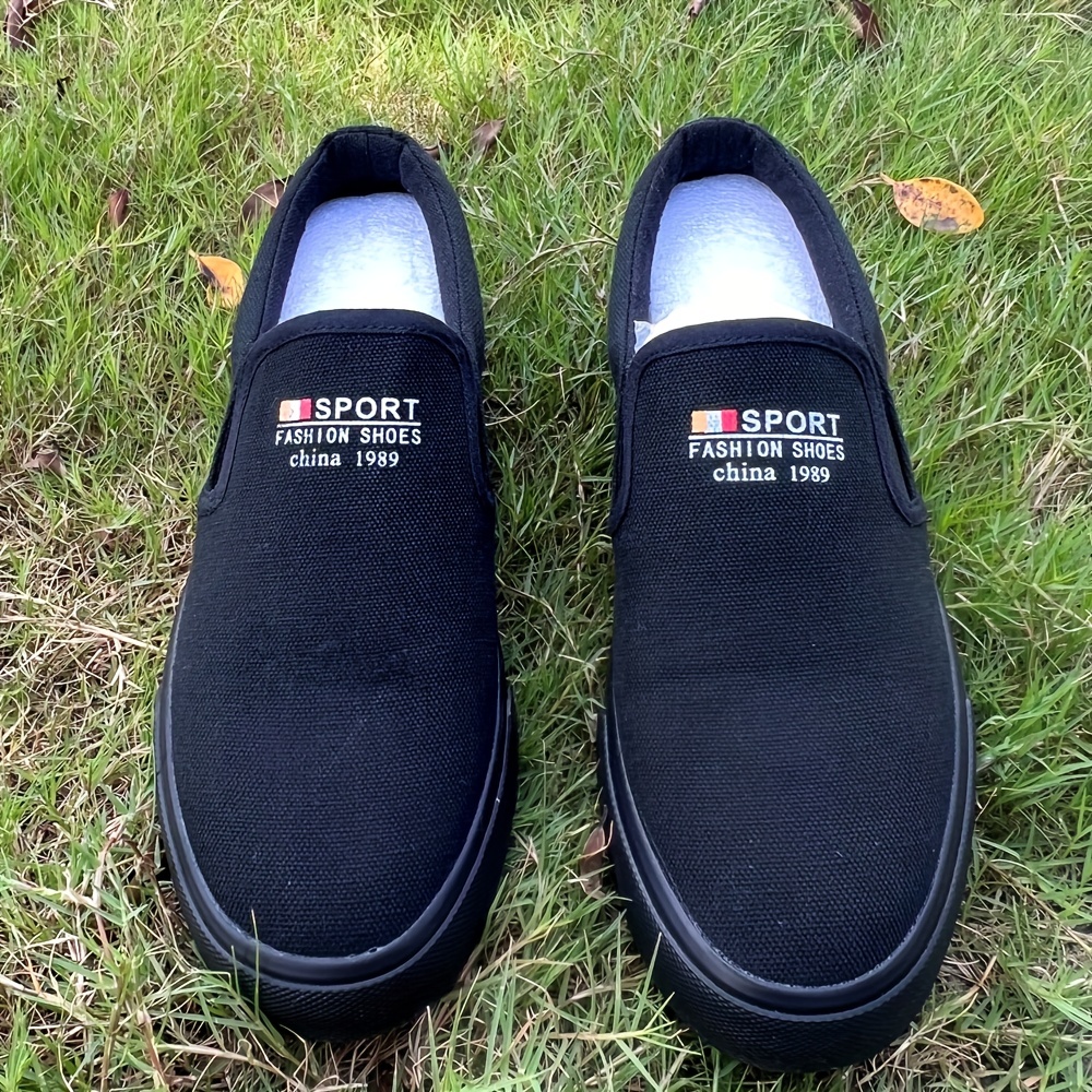 Men's Canvas Loafer Shoes Lightweight Slip On Shoes Spring Summer